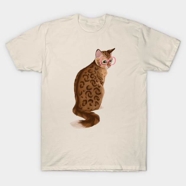 Specs and spots cat T-Shirt by LauraGraves